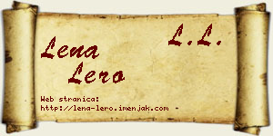 Lena Lero vizit kartica